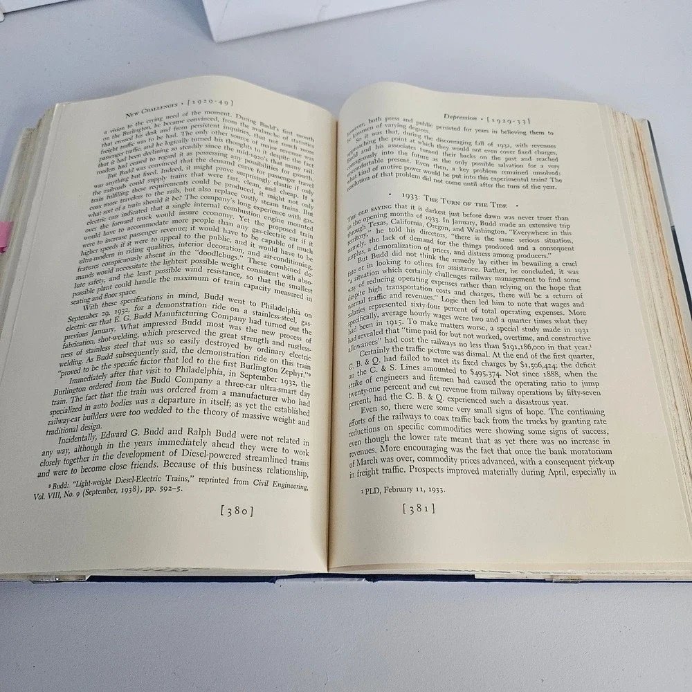 Burlington Route‎ History of Burlington Lines Richard C Overton Hardcover Book